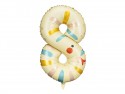 Ballon aluminium Chiffre 8 - Serpent, 51x86 cm, assortiment