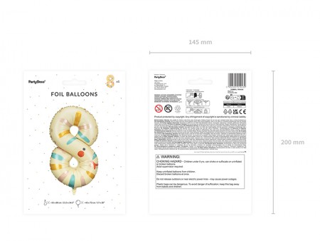 Ballon aluminium Chiffre 8...
