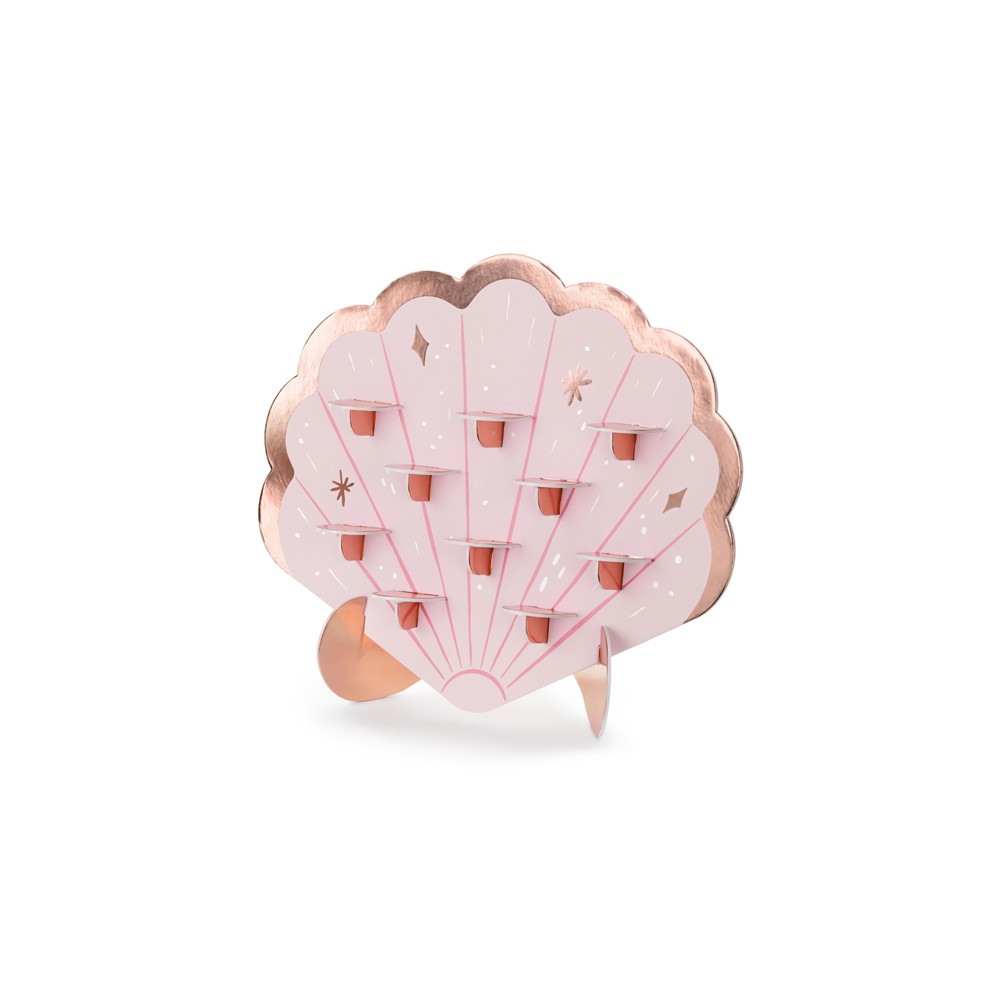Mur à shots Coquille, 43x38 cm, rose