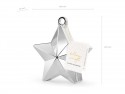 Poids ballon Coeurs, argent