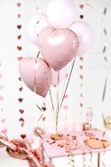 Poids ballon Coeurs, or rose