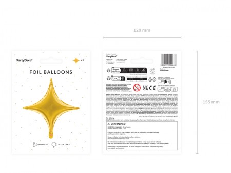 Ballon en Mylar étoile a 4...