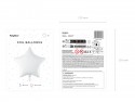 Ballon Mylar Star, 48cm, blanche
