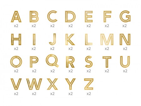 Autocollants Alphabet, 4...