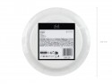 Assiettes en carton Horloge, 18 cm, mix