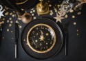Assiettes en carton Horloge, 18 cm, mix