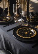 Assiettes en carton Horloge, 18 cm, mix
