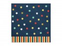 Serviettes de table Étoiles, 33x33 cm, bleu marine