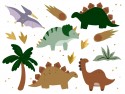 Tatouages temporaires Dinosaures, mélange de couleurs