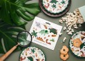 Assiettes d'anniversaire Dinosaures, 18x18 cm, mix
