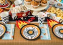 Assiettes d'anniversaire Roue, 26.5x18 cm, mélange de couleurs