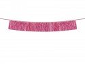 Guirlande de franges, rose