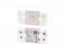 Bougies chauffe-plat en forme de cœur, 4 cm, blanc