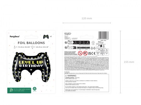 Ballon aluminium Manette,...