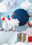 Bannière Anniversaire Avions, 2,5 m, assortiment