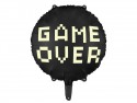Ballon en aluminium aluminium Game over, 45 cm, noir