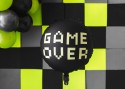 Ballon en aluminium aluminium Game over, 45 cm, noir