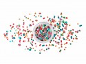Paillettes pour le visage - taches de rousseur, 3g, mélange de couleurs