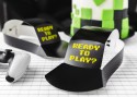 Chapeaux en papier Gamer, 38.5x18.5 cm, noir