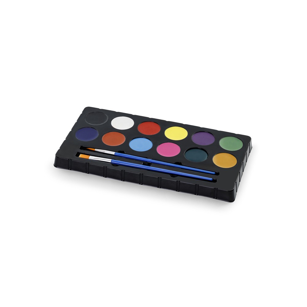 Palette de peintures pour le visage