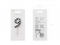 Bougie d'anniversaire Chiffre 9, 5.5 cm, noir