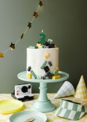 Bougie d'anniversaire Chiffre 3, 6 cm, vert