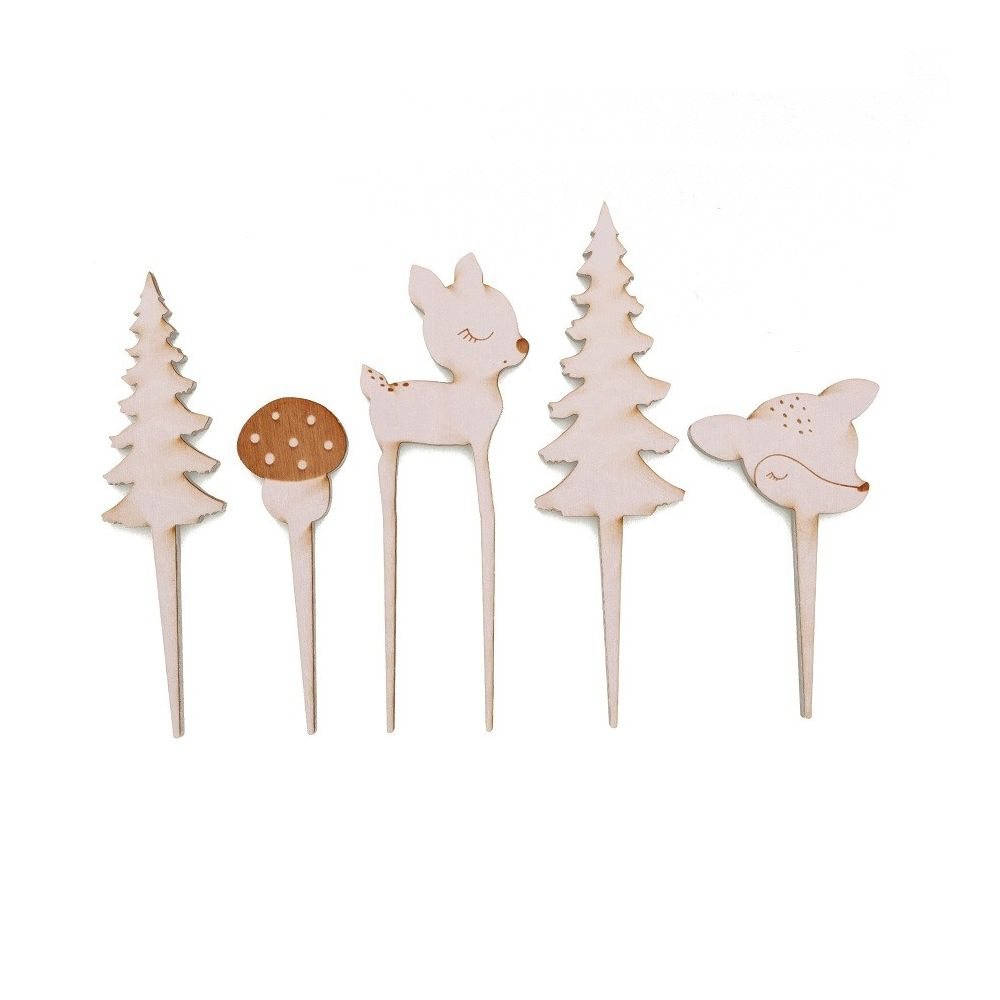 5 pics à gâteaux "biche"