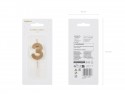 Bougie d'anniversaire Chiffre 3, 4.5 cm, or