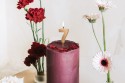 Bougie d'anniversaire Chiffre 7, 4.5 cm, or