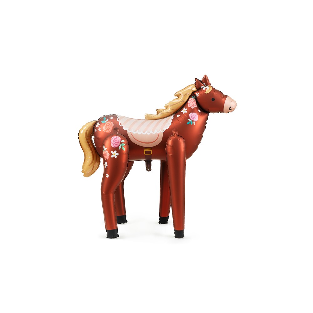 Ballon en aluminium Cheval, 110 x 126 cm, mélange de couleurs