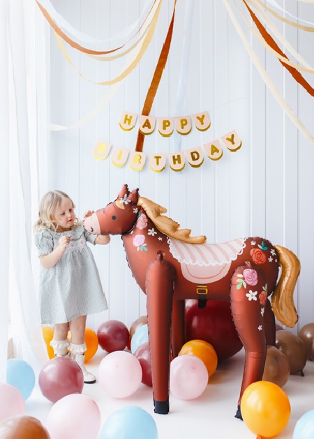 Ballon en aluminium Cheval,...