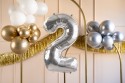 Ballon en aluminium Chiffre ''2'', 72cm, argent