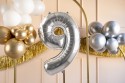Ballon en aluminium Chiffre ''9'', 72cm, argent