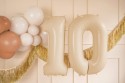 Ballon en aluminium Chiffre ''1'', 72cm, beige