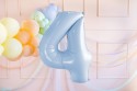 Ballon en aluminium Chiffre ''4'', 72cm, bleu clair