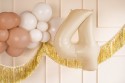 Ballon en aluminium Chiffre ''4'', 72cm, beige