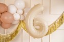 Ballon en aluminium Chiffre ''6'', 72cm, beige