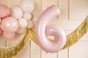 Ballon en aluminium Chiffre ''6'', 72cm, rose clair