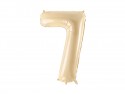 Ballon en aluminium Chiffre ''7'', 72cm, beige