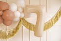 Ballon en aluminium Chiffre ''7'', 72cm, beige