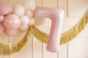 Ballon en aluminium Chiffre ''7'', 72cm, rose clair