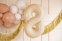 Ballon en aluminium Chiffre ''8'', 72cm, beige