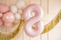 Ballon en aluminium Chiffre ''8'', 72cm, rose clair