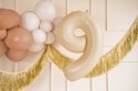 Ballon en aluminium Chiffre ''9'', 72cm, beige