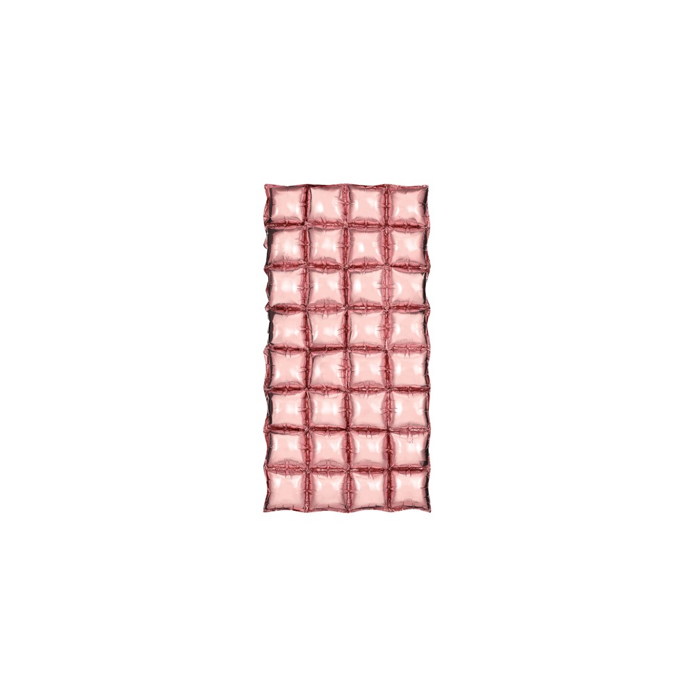 Rideau ballon en feuille, rose or, 72x143 cm