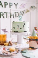Bougie d'anniversaire Chiffre 2, bleu clair, 5.5 cm