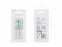 Bougie d'anniversaire Chiffre 3, bleu clair, 5.5 cm