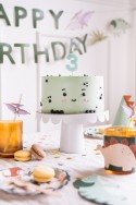 Bougie d'anniversaire Chiffre 3, bleu clair, 5.5 cm
