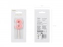 Bougie d'anniversaire Chiffre 3, rose clair, 5.5 cm
