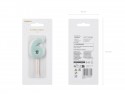 Bougie d'anniversaire Chiffre 6, bleu clair, 5.5 cm